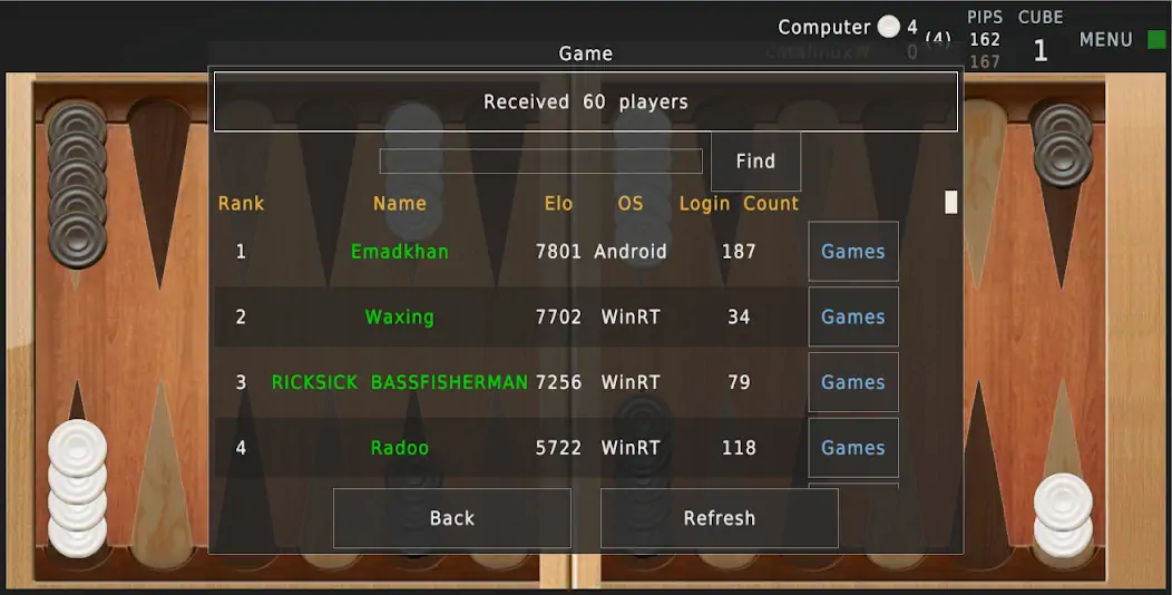 Скачать Backgammon Reloaded [MOD Много монет] на Андроид