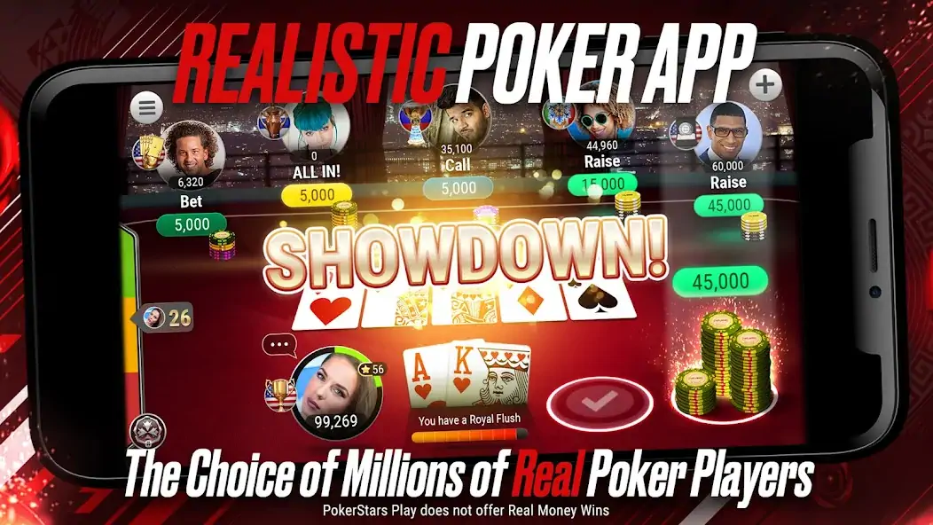 Скачать PokerStars Play: Покер Казино [MOD Бесконечные монеты] на Андроид
