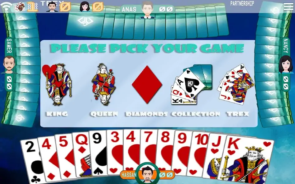 Скачать Golden Card Games Tarneeb Trix [MOD Много монет] на Андроид