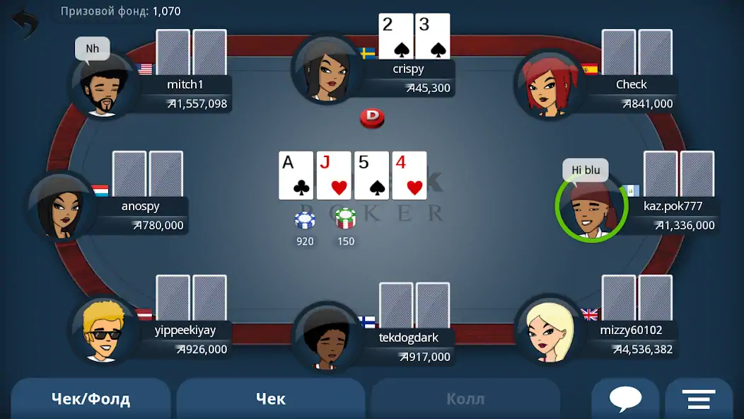 Скачать Appeak Poker - Texas Holdem [MOD Много монет] на Андроид