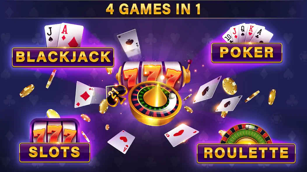 Скачать Casino All Star - Покер Казино [MOD Бесконечные монеты] на Андроид