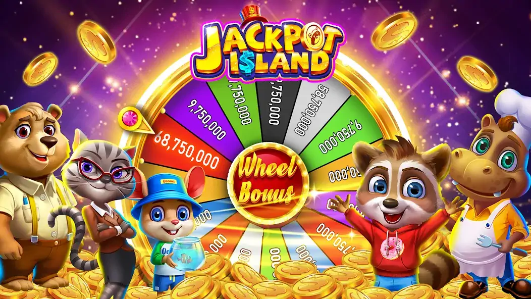 Скачать Jackpot Island - Slots Machine [MOD Бесконечные деньги] на Андроид