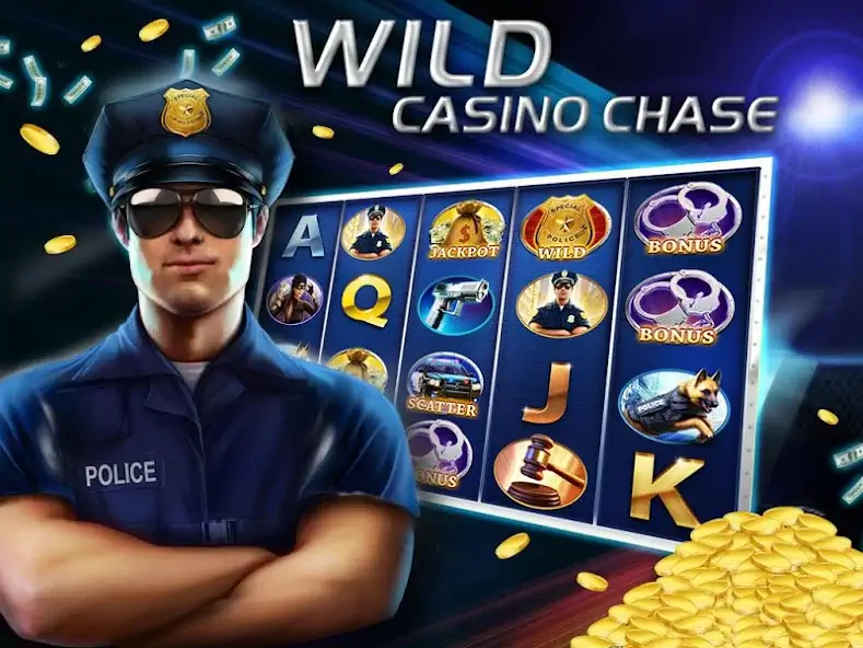 Скачать Cops Casino Slots [MOD Много денег] на Андроид