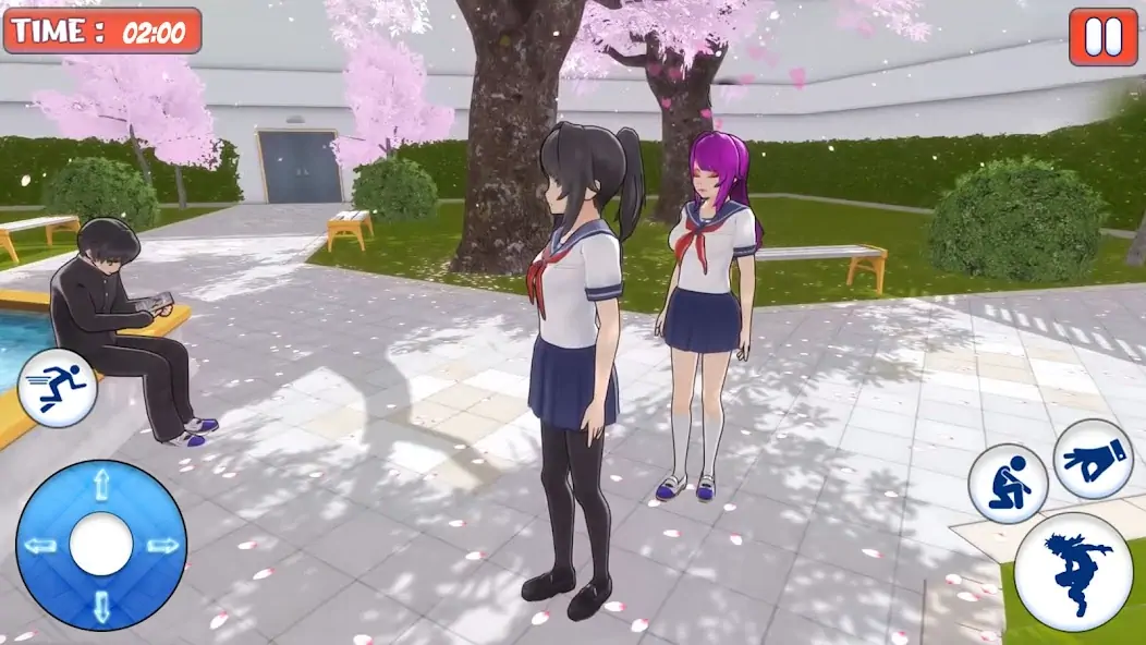 Скачать Sakura Anime Girl Fun Life 3D [MOD Много монет] на Андроид