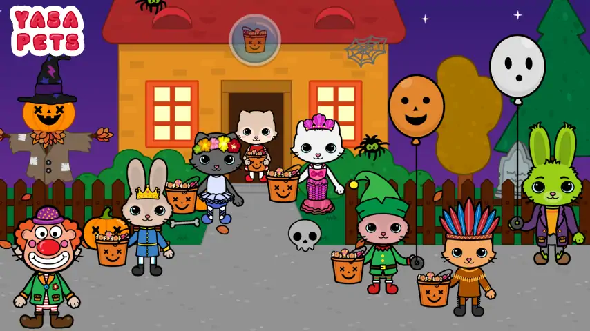 Скачать Yasa Pets Halloween [MOD Бесконечные деньги] на Андроид