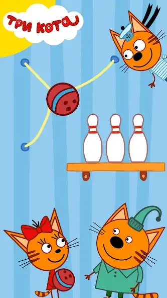 Скачать Три кота. игры для детей [MOD Бесконечные монеты] на Андроид