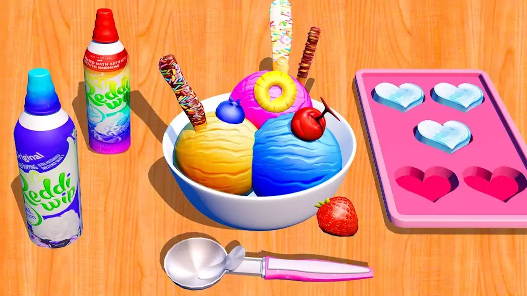 Скачать Ice Cream Games: Rainbow Maker [MOD Бесконечные монеты] на Андроид