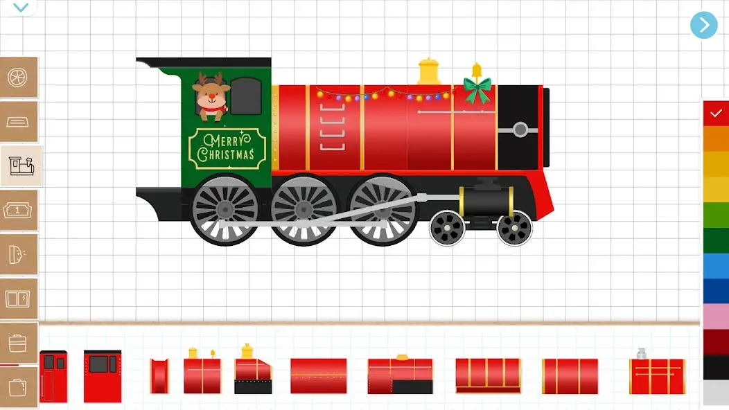 Скачать Рождественский поезд для детей [MOD Много денег] на Андроид