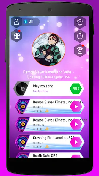 Скачать Anime Kimetsu NoYaiba Hop [MOD Много денег] на Андроид