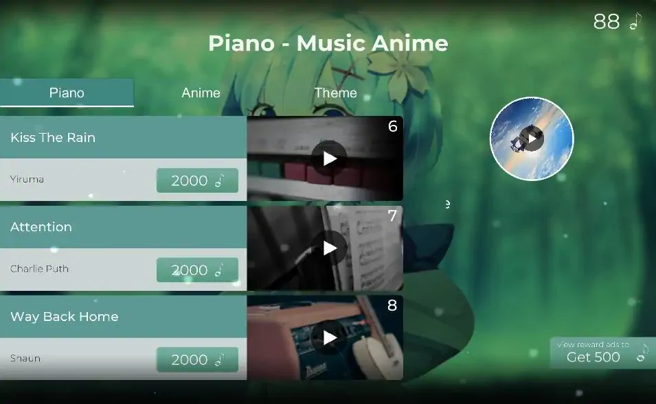 Скачать Piano Tile - The Music Anime [MOD Бесконечные монеты] на Андроид
