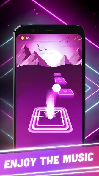 Скачать Hop Tiles 3D: Hit music game [MOD Бесконечные деньги] на Андроид
