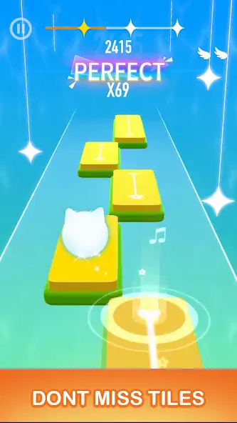 Скачать Dancing Cats - Music Tiles [MOD Много монет] на Андроид
