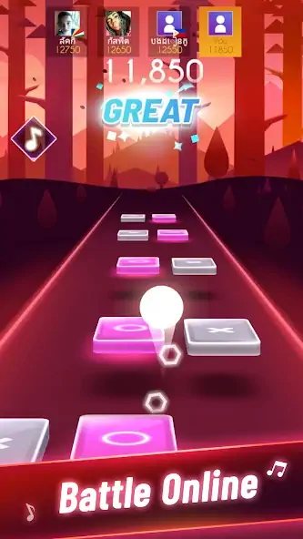 Скачать Music Rhythm Ball - Music Game [MOD Бесконечные деньги] на Андроид