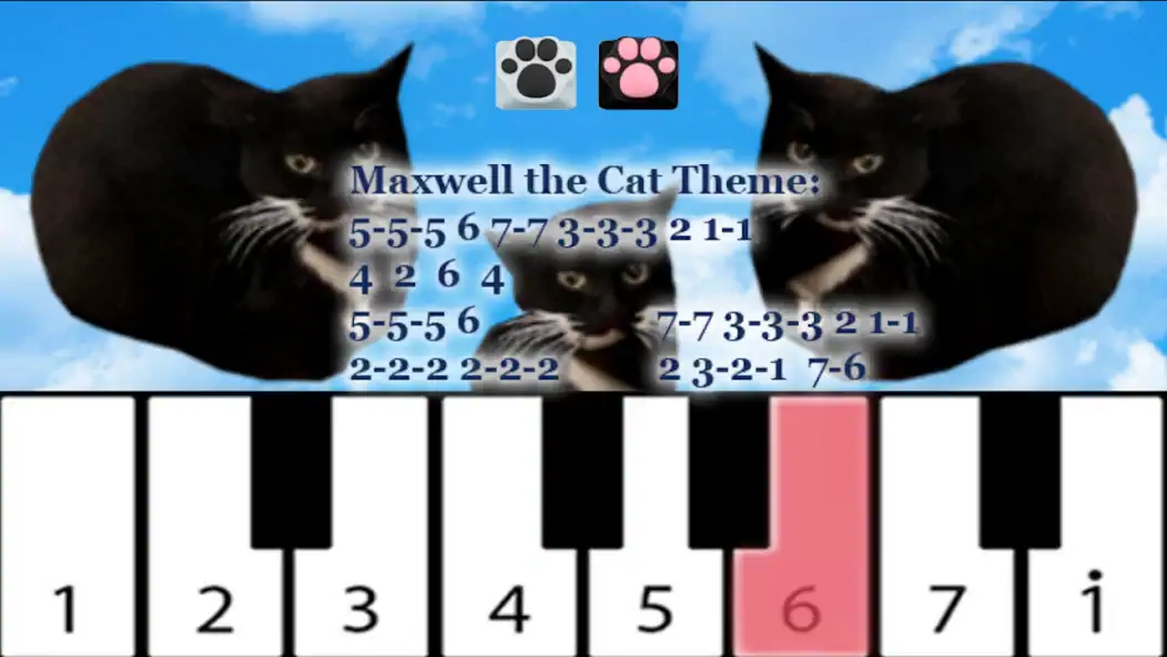 Скачать Maxwell the Cat piano [MOD Бесконечные монеты] на Андроид