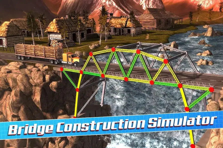 Скачать Bridge Construction Simulator [MOD Много денег] на Андроид