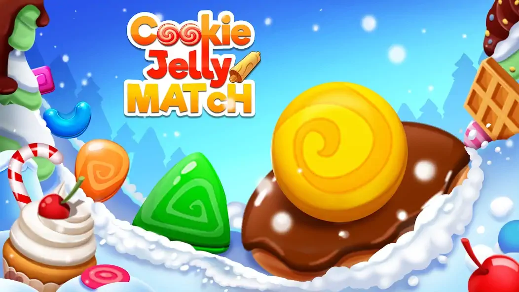 Скачать Cookie Jelly Match [MOD Бесконечные монеты] на Андроид