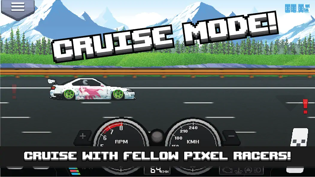 Скачать Pixel Car Racer [MOD Бесконечные деньги] на Андроид