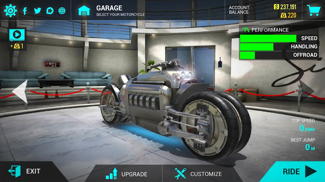 Скачать Ultimate Motorcycle Simulator [MOD Много денег] на Андроид