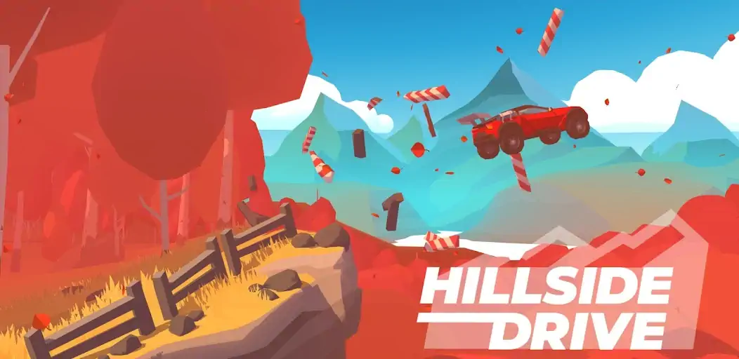 Скачать Hillside Drive Racing [MOD Много монет] на Андроид