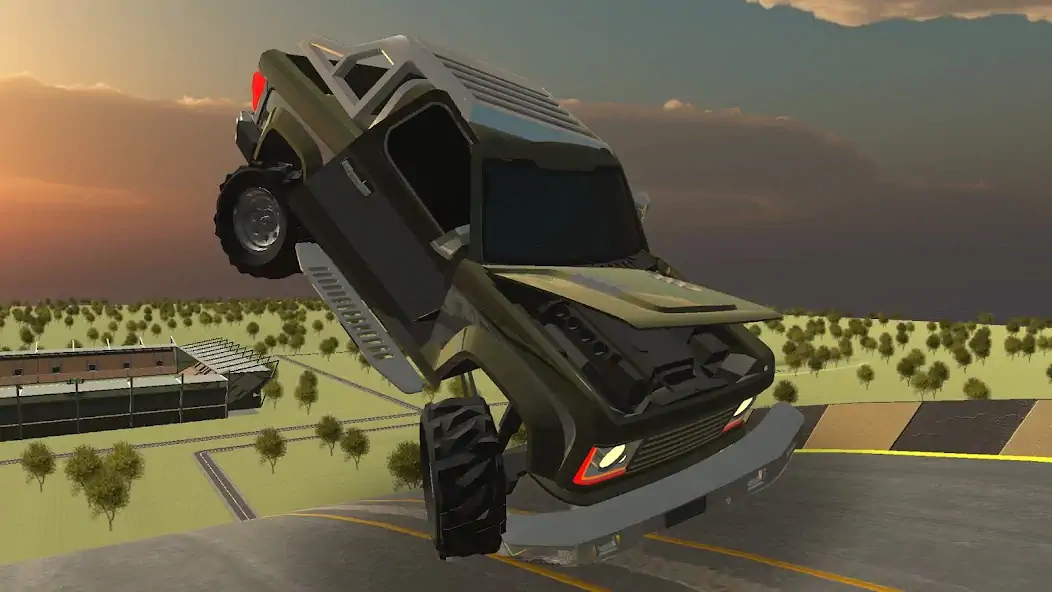 Скачать Stunt Car Crash [MOD Много монет] на Андроид