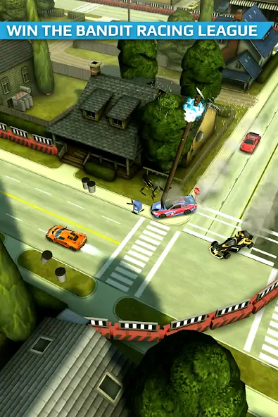 Скачать Smash Bandits Racing [MOD Много монет] на Андроид