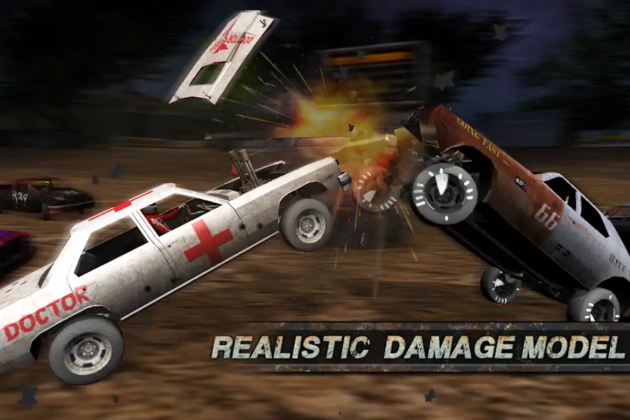 Скачать Demolition Derby: Crash Racing [MOD Бесконечные деньги] на Андроид