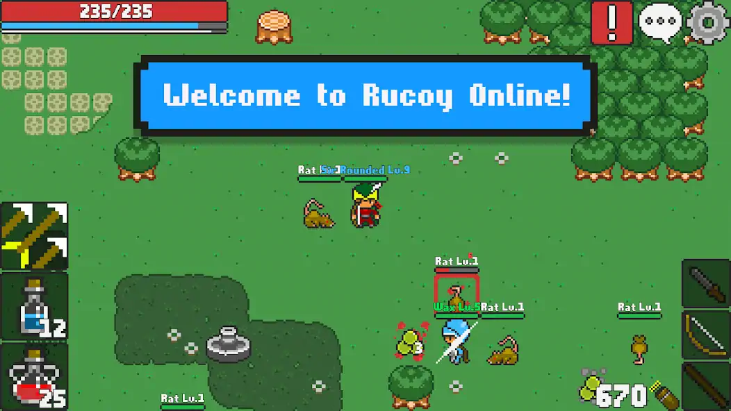 Скачать Rucoy Online - MMORPG MMO RPG [MOD Много монет] на Андроид