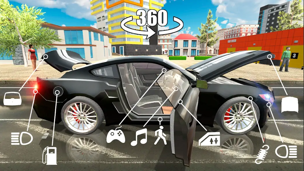 Скачать Симулятор Автомобиля 2 [MOD Много денег] на Андроид