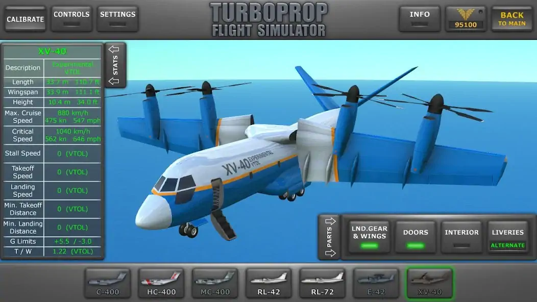 Скачать Turboprop Flight Simulator 3D [MOD Много монет] на Андроид