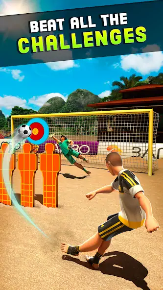 Скачать Shoot Цель Пляжный футбол [MOD Много монет] на Андроид