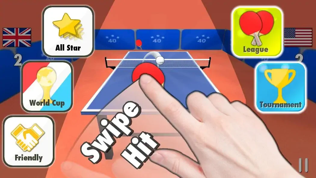 Скачать Настольный теннис 3D [MOD Бесконечные деньги] на Андроид