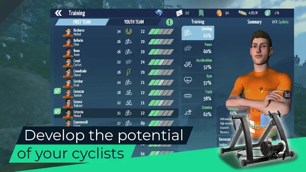 Скачать Live Cycling Manager 2023 [MOD Много монет] на Андроид