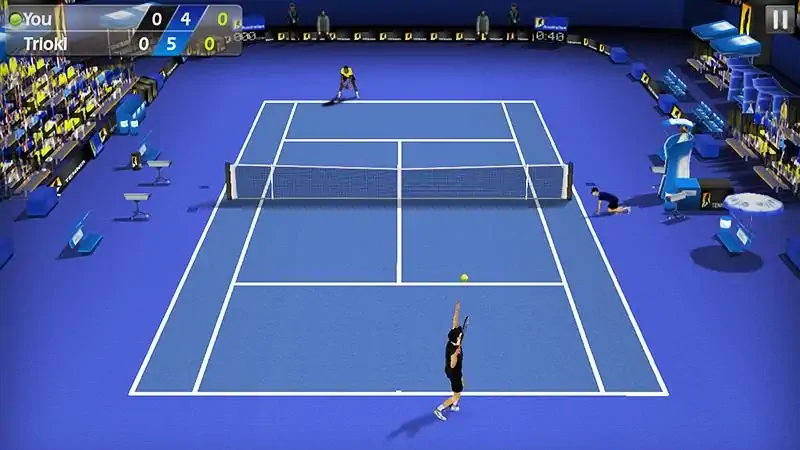 Скачать Теннис пальцем 3D - Tennis [MOD Бесконечные монеты] на Андроид