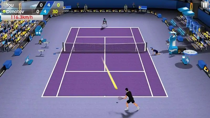 Скачать Теннис пальцем 3D - Tennis [MOD Бесконечные монеты] на Андроид