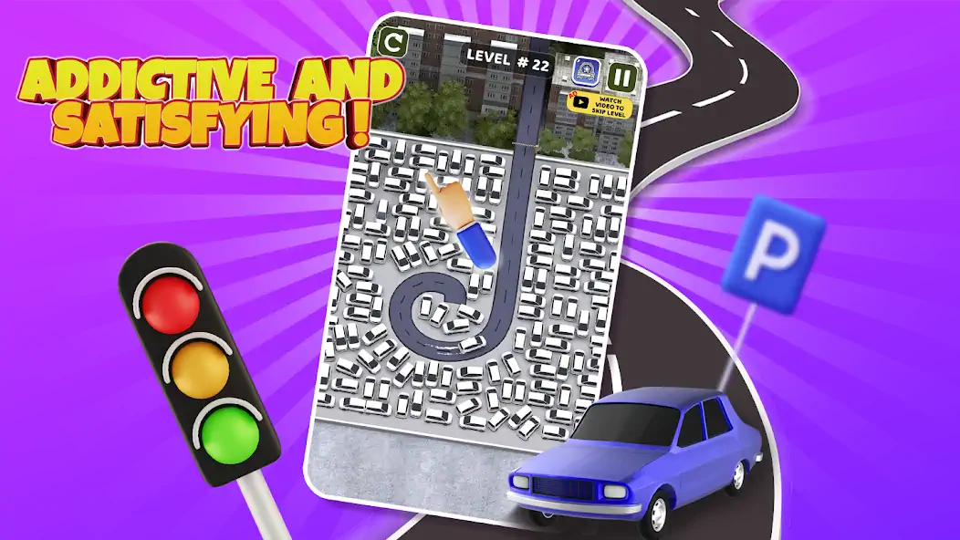 Скачать Parking Jam: Car Parking Games [MOD Много денег] на Андроид