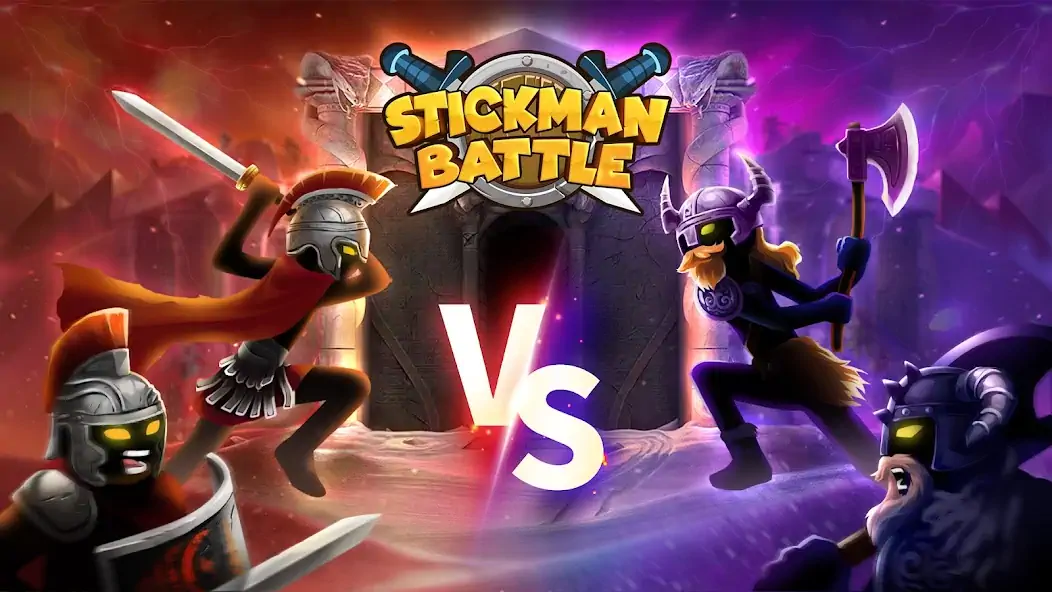Скачать Stickman Battle War [MOD Много денег] на Андроид