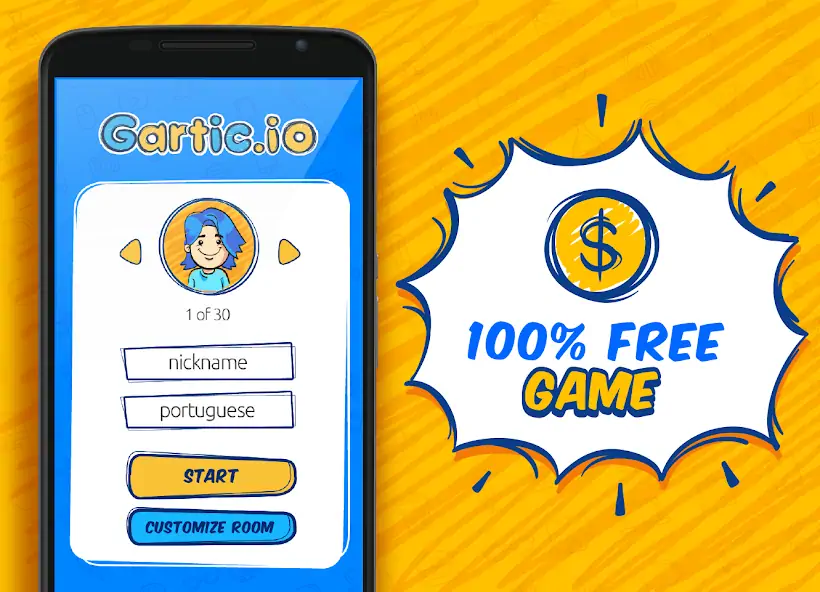 Скачать Gartic.io - Draw, Guess, WIN [MOD Много монет] на Андроид