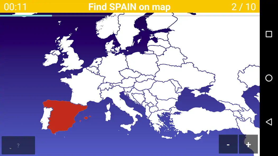 Скачать Викторина Карта Европы - Стран [MOD Много монет] на Андроид
