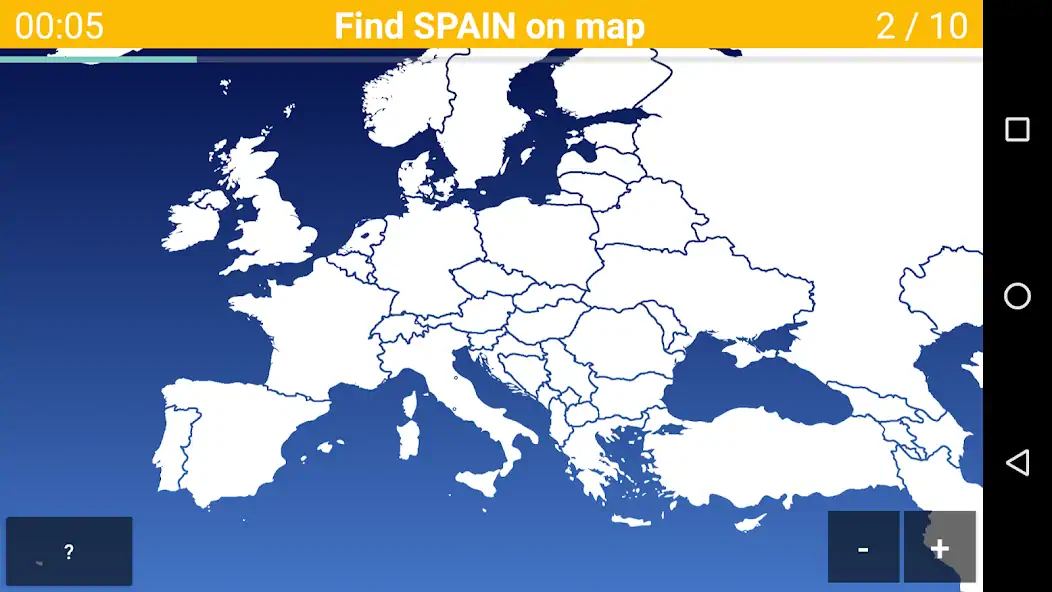 Скачать Викторина Карта Европы - Стран [MOD Много монет] на Андроид