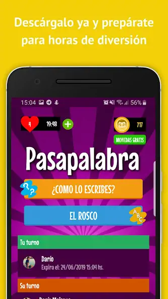 Скачать Pasapalabra [MOD Много монет] на Андроид