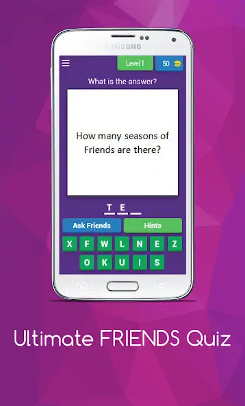 Скачать Ultimate FRIENDS Quiz [MOD Бесконечные монеты] на Андроид