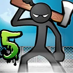 Скачать Anger of stick 5 : zombie [MOD Бесконечные монеты] + [МОД Меню] на Андроид