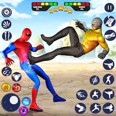 Скачать Superhero Kungfu Fighting Game [MOD Много монет] + [MOD Меню] на Андроид