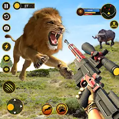Скачать Sniper Animal Shooting Games [MOD Много денег] + [MOD Меню] на Андроид