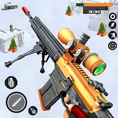 Скачать Sniper War 3D - игры с оружием [MOD Бесконечные деньги] + [MOD Меню] на Андроид