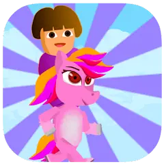 Скачать Dora Riding Pony Escape Jungle [MOD Бесконечные деньги] + [MOD Меню] на Андроид