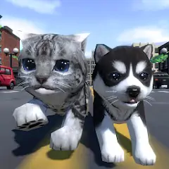 Скачать Cute Pocket Cat And Puppy 3D [MOD Много монет] + [MOD Меню] на Андроид