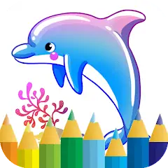 Скачать dolphin coloring game [MOD Много денег] + [MOD Меню] на Андроид