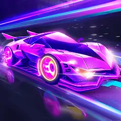 Скачать Beat Car Racing edm music game [MOD Много монет] + [MOD Меню] на Андроид