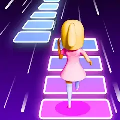 Скачать Melody Run - Cute Popcat Music [MOD Бесконечные монеты] + [МОД Меню] на Андроид